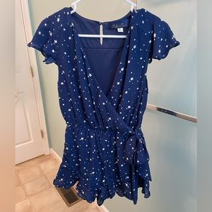 Blue Rain starry romper (size XS)
